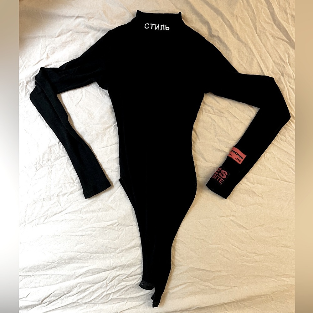 Heron Preston Semi-Sheer Bodysuit Size S